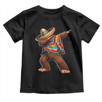 Mexican Bigfoot Dabbing Cinco de Mayo Funny Fiesta Toddler T Shirt