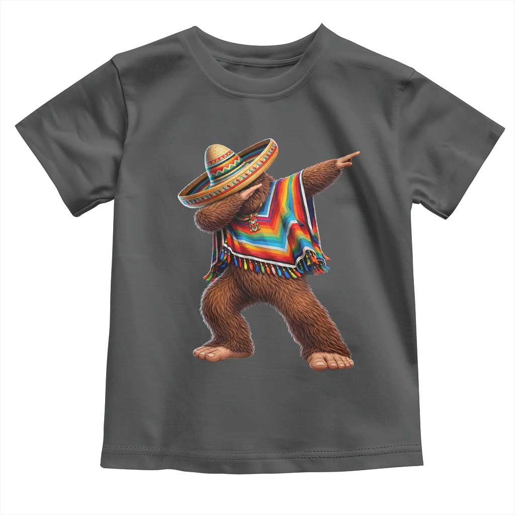 Mexican Bigfoot Dabbing Cinco de Mayo Funny Fiesta Toddler T Shirt