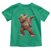Mexican Bigfoot Dabbing Cinco de Mayo Funny Fiesta Toddler T Shirt