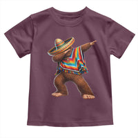 Mexican Bigfoot Dabbing Cinco de Mayo Funny Fiesta Toddler T Shirt