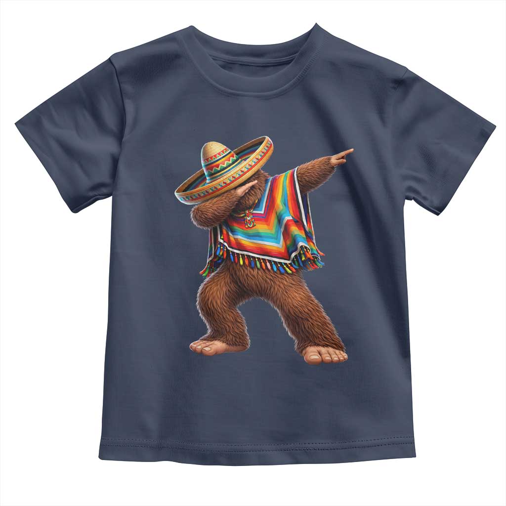 Mexican Bigfoot Dabbing Cinco de Mayo Funny Fiesta Toddler T Shirt