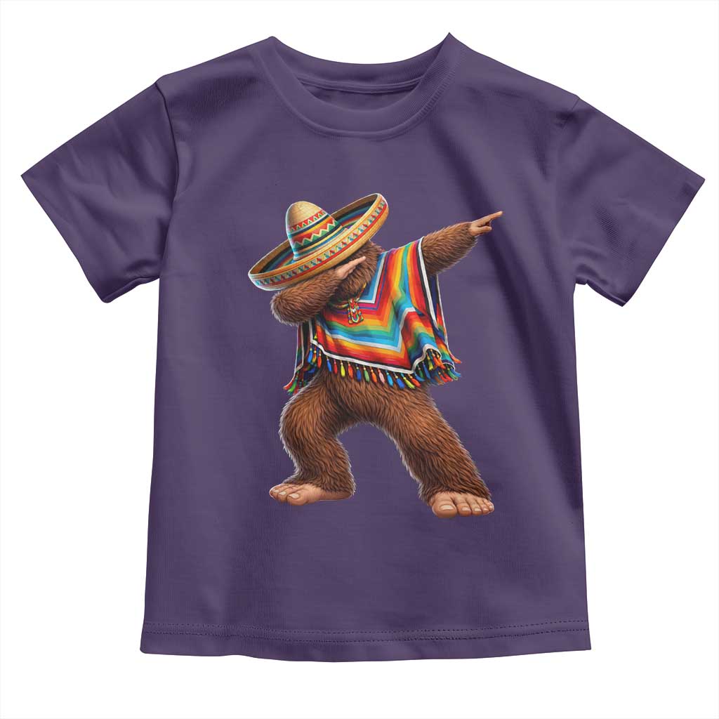 Mexican Bigfoot Dabbing Cinco de Mayo Funny Fiesta Toddler T Shirt