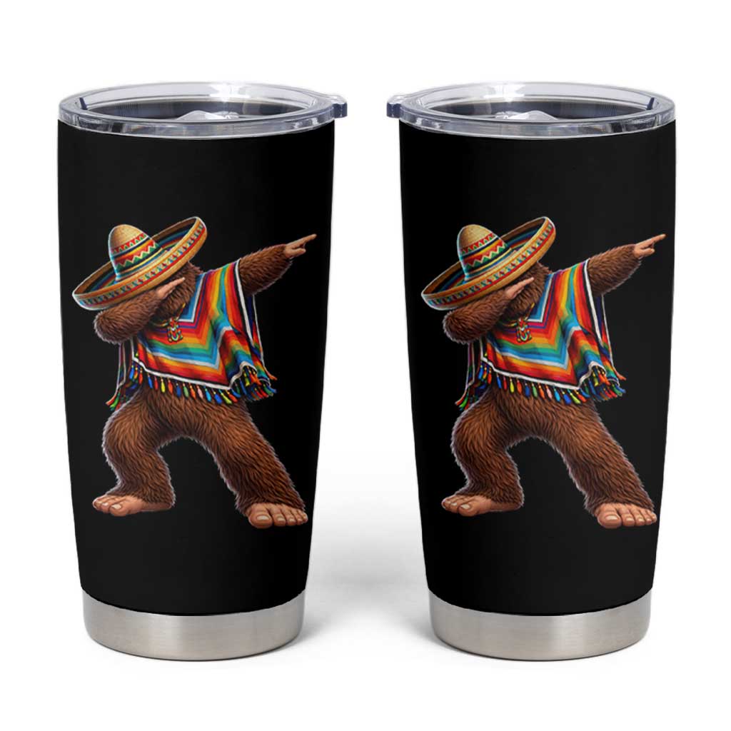 Mexican Bigfoot Dabbing Cinco de Mayo Funny Fiesta Tumbler Cup