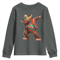 Mexican Bigfoot Dabbing Cinco de Mayo Funny Fiesta Youth Sweatshirt