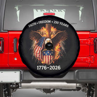 Faith Freedom 250 Years Spare Tire Cover Christian USA Independence 1776 2026 Bald Eagle