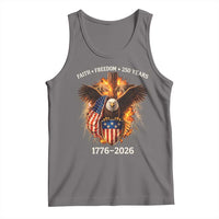 Faith Freedom 250 Years Tank Top Christian USA Independence 1776 2026 Bald Eagle