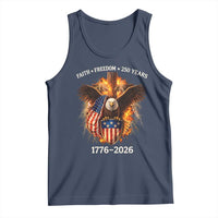 Faith Freedom 250 Years Tank Top Christian USA Independence 1776 2026 Bald Eagle