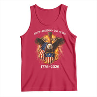 Faith Freedom 250 Years Tank Top Christian USA Independence 1776 2026 Bald Eagle