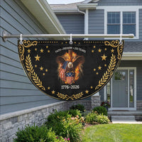 Faith Freedom 250 Years Patriotic Fan Flag Christian USA Independence 1776 2026 Bald Eagle