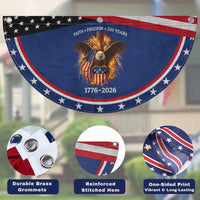 Faith Freedom 250 Years Patriotic Fan Flag Christian USA Independence 1776 2026 Bald Eagle