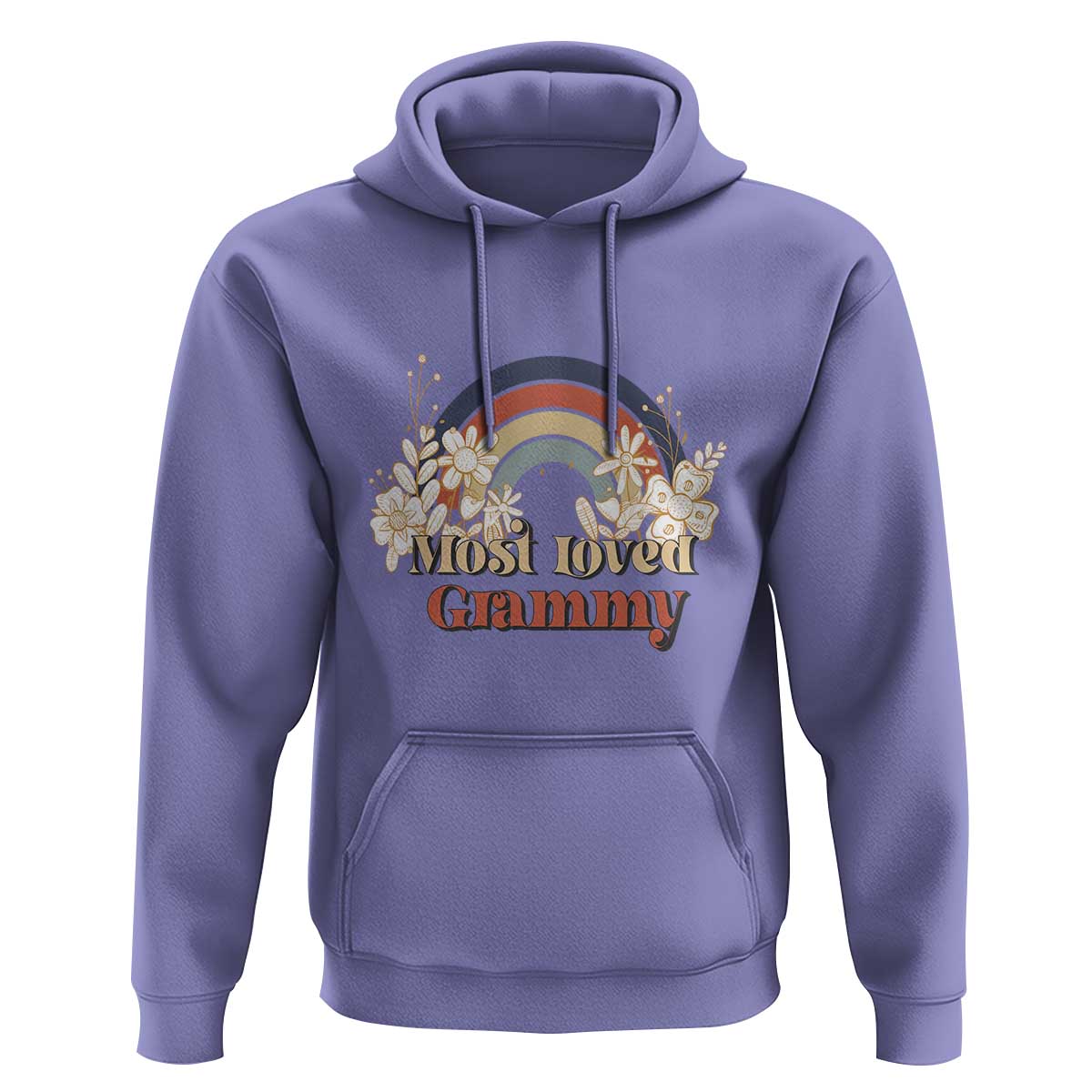 Grandma Hoodie Most Loved Grammy Retro Groovy - Wonder Print Shop