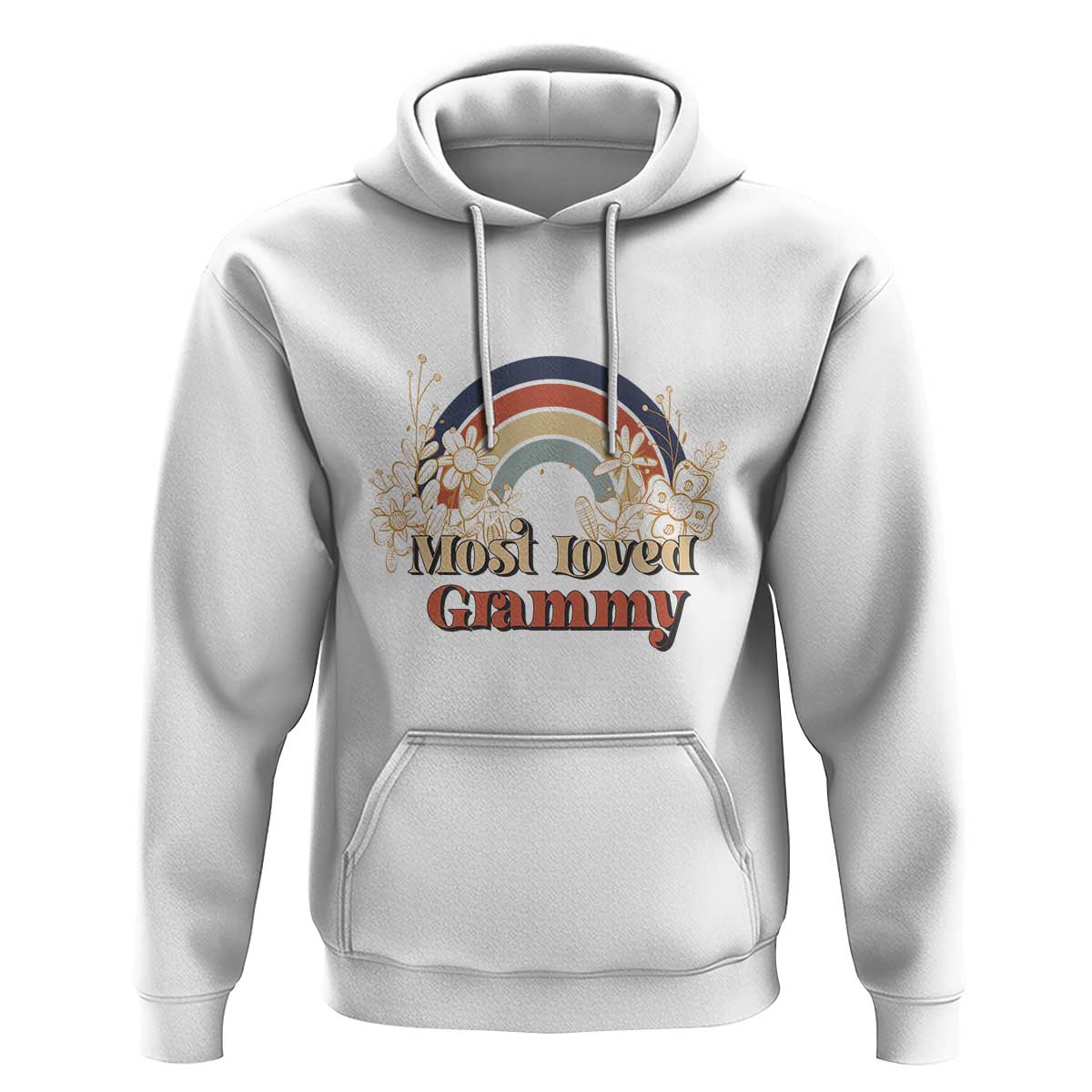 Grandma Hoodie Most Loved Grammy Retro Groovy - Wonder Print Shop