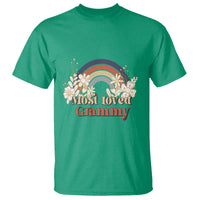 Grandma T Shirt Most Loved Grammy Retro Groovy - Wonder Print Shop