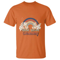 Grandma T Shirt Most Loved Grammy Retro Groovy - Wonder Print Shop