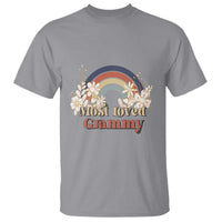 Grandma T Shirt Most Loved Grammy Retro Groovy - Wonder Print Shop