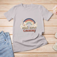 Grandma T Shirt For Women Most Loved Grammy Retro Groovy - Wonder Print Shop