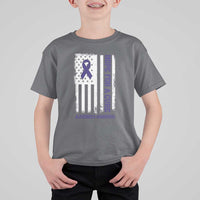 Alzheimer's Awareness T Shirt For Kid Hope For A Cure Alzheimer's Supporter - Wonder Print Shop