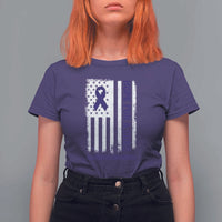Alzheimer's Awareness T Shirt For Women Hope For A Cure Alzheimer's Supporter - Wonder Print Shop