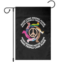 Make Lying Wrong Again Make America Think Again Garden Flag Human’s Rights Hand Peace - Wonder Print Shop