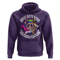 Make Lying Wrong Again Make America Think Again Hoodie Human’s Rights Hand Peace