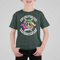 Make Lying Wrong Again Make America Think Again T Shirt For Kid Human’s Rights Hand Peace