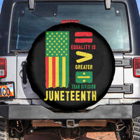 Juneteenth Equality Is Greater Than Division Spare Tire Cover Juneteenth American Flag