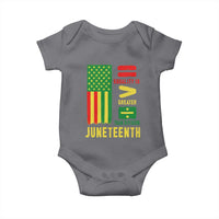 Juneteenth Equality Is Greater Than Division Baby Onesie Juneteenth American Flag