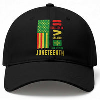 Juneteenth Equality Is Greater Than Division Baseball Cap Juneteenth American Flag