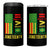 Juneteenth Equality Is Greater Than Division 4 in 1 Can Cooler Tumbler Juneteenth American Flag