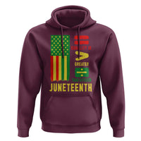Juneteenth Equality Is Greater Than Division Hoodie Juneteenth American Flag