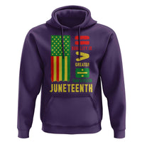 Juneteenth Equality Is Greater Than Division Hoodie Juneteenth American Flag