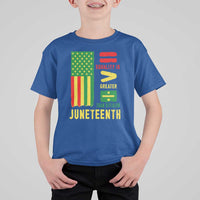 Juneteenth Equality Is Greater Than Division T Shirt For Kid Juneteenth American Flag