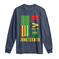Juneteenth Equality Is Greater Than Division Long Sleeve Shirt Juneteenth American Flag