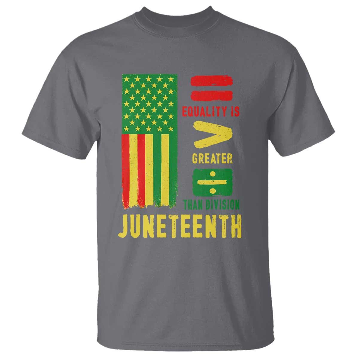 Juneteenth Equality Is Greater Than Division T Shirt Juneteenth American Flag