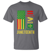 Juneteenth Equality Is Greater Than Division T Shirt Juneteenth American Flag
