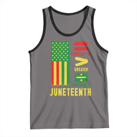 Juneteenth Equality Is Greater Than Division Tank Top Juneteenth American Flag