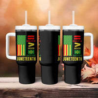 Juneteenth Equality Is Greater Than Division Tumbler With Handle Juneteenth American Flag