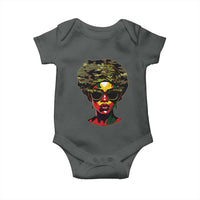 Camo African American Women Juneteenth Celebrating Black Freedom Day Baby Onesie