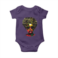 Camo African American Women Juneteenth Celebrating Black Freedom Day Baby Onesie