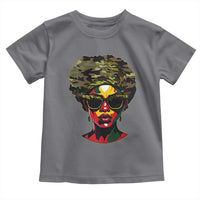 Camo African American Women Juneteenth Celebrating Black Freedom Day Toddler T Shirt