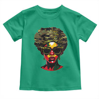 Camo African American Women Juneteenth Celebrating Black Freedom Day Toddler T Shirt