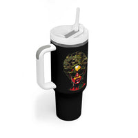 Camo African American Women Juneteenth Celebrating Black Freedom Day Tumbler With Handle