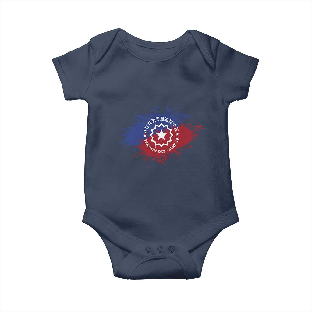 Juneteenth Freedom Day June 19 1865 Baby Onesie Juneteenth Flag