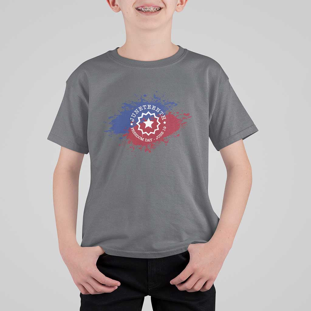 Juneteenth Freedom Day June 19 1865 T Shirt For Kid Juneteenth Flag
