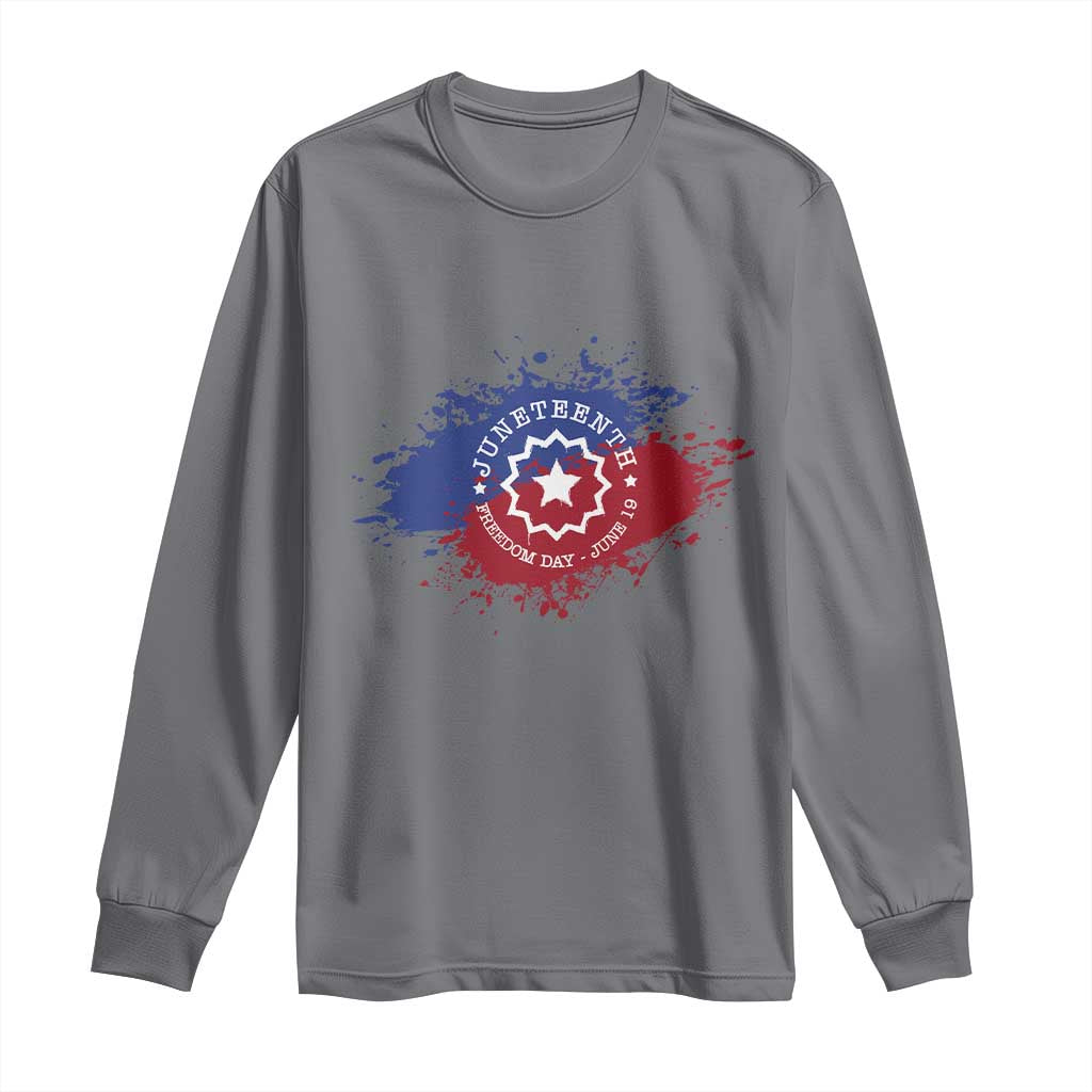 Juneteenth Freedom Day June 19 1865 Long Sleeve Shirt Juneteenth Flag