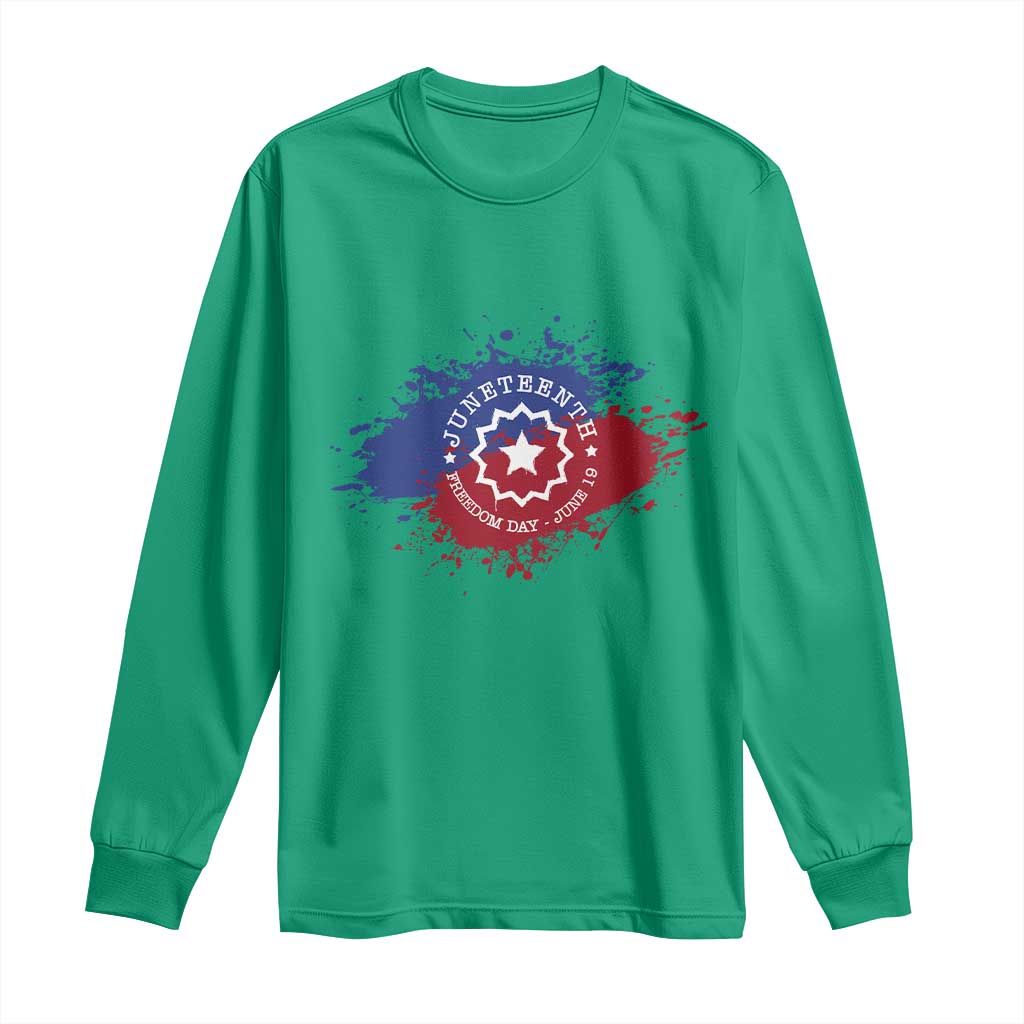 Juneteenth Freedom Day June 19 1865 Long Sleeve Shirt Juneteenth Flag