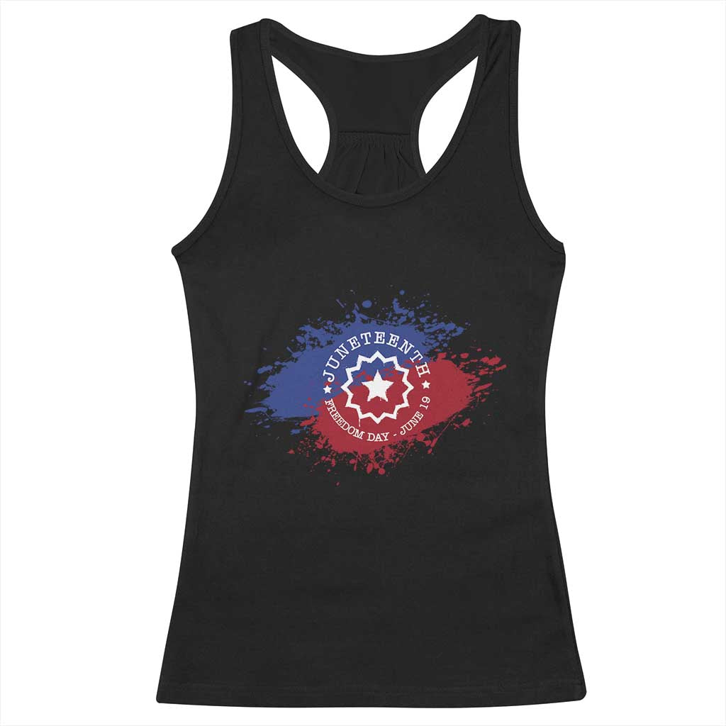 Juneteenth Freedom Day June 19 1865 Racerback Tank Top Juneteenth Flag