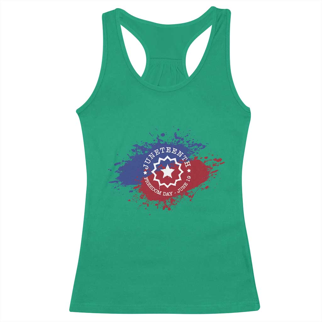 Juneteenth Freedom Day June 19 1865 Racerback Tank Top Juneteenth Flag