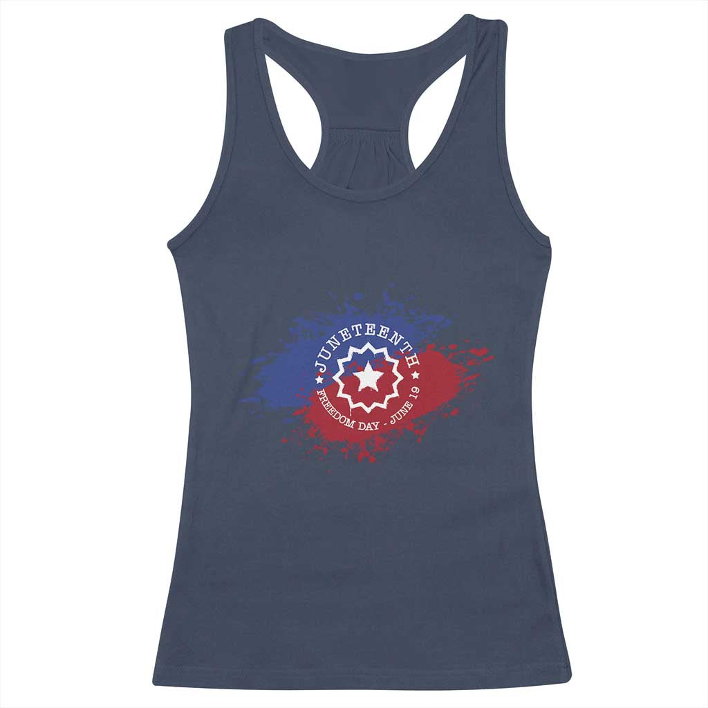 Juneteenth Freedom Day June 19 1865 Racerback Tank Top Juneteenth Flag