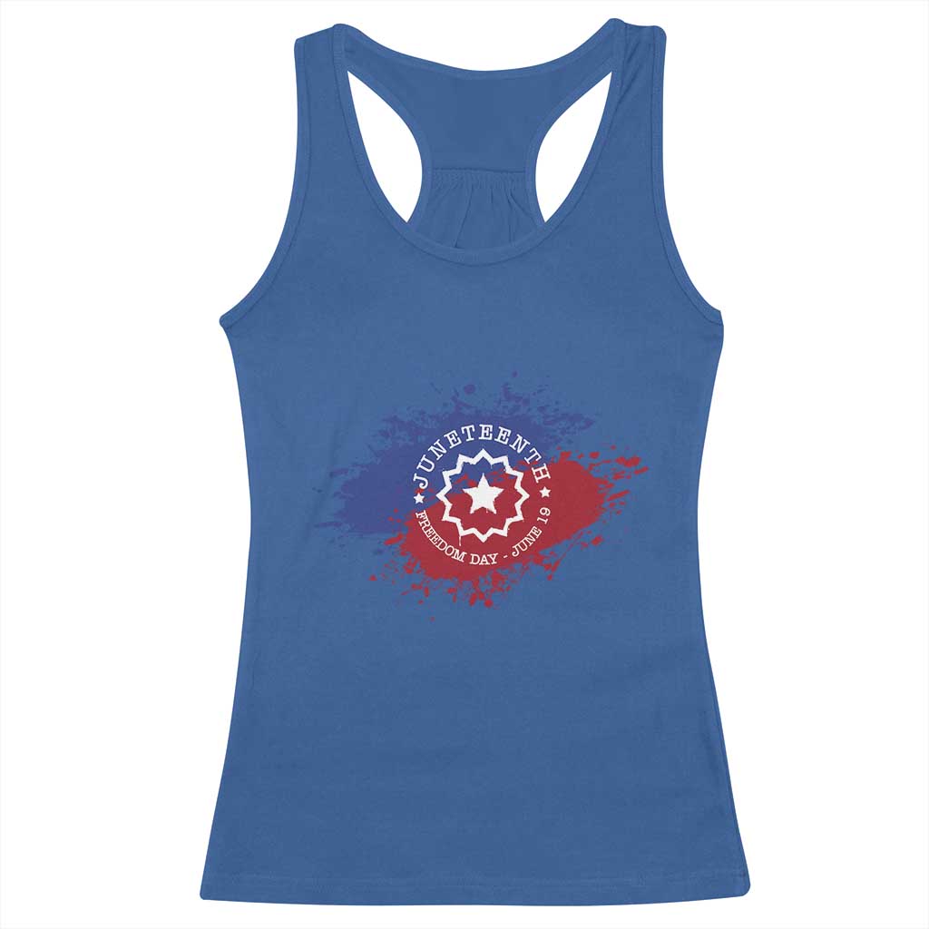 Juneteenth Freedom Day June 19 1865 Racerback Tank Top Juneteenth Flag